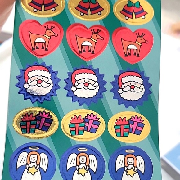 Lot of 17 Different Crafting Items Stickers Charms Stencil Utensil Letters - Picture 6 of 8